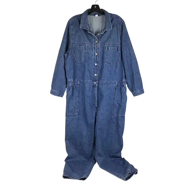 Jumpsuit By Old Navy In Blue Denim, Size: Xxl