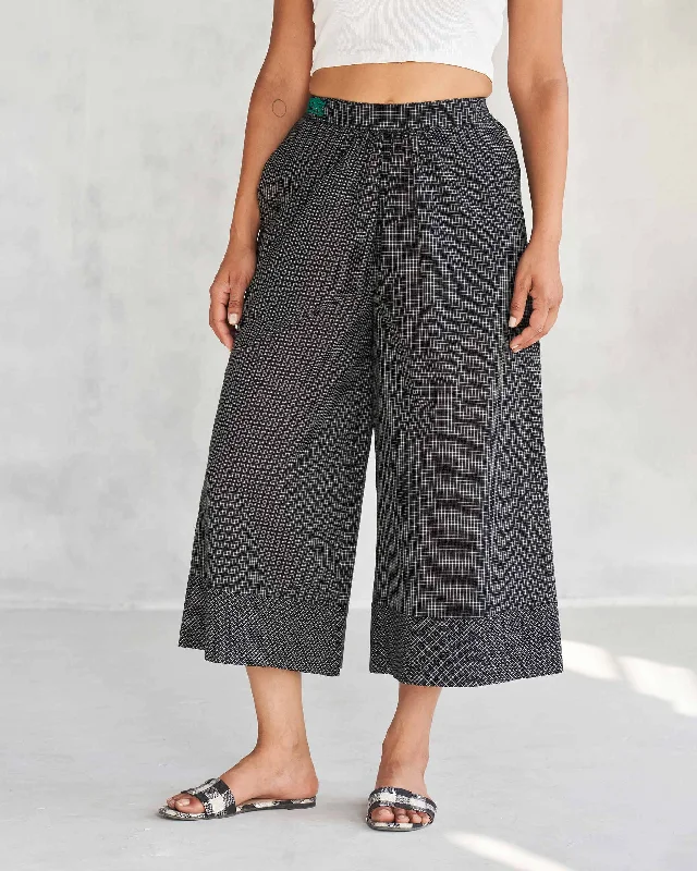 Picnic Culottes - Black & Ivory